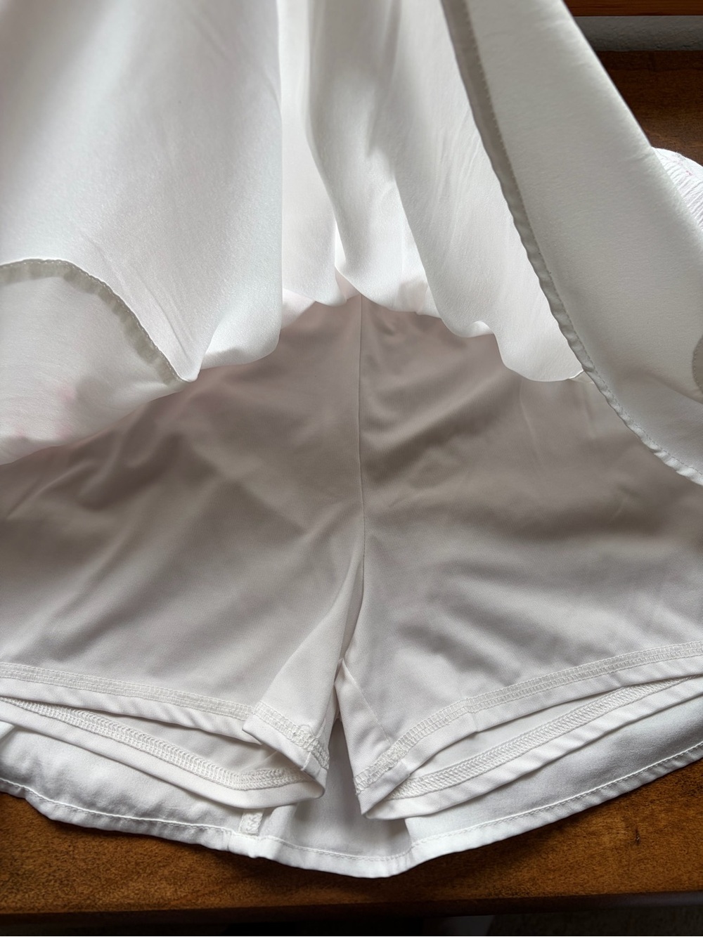 Hollister White Mini Skort with Pink Floral Print - Picture 5 of 6